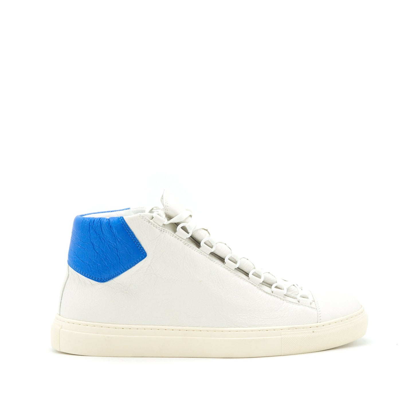 Balenciaga size 44 Men's Arena High white/ blue