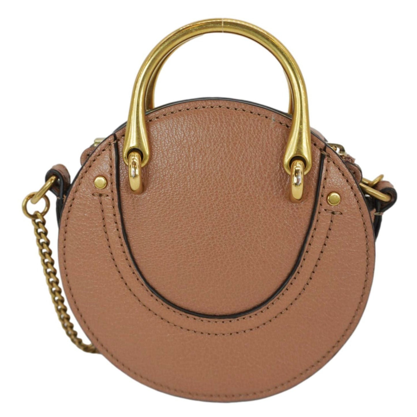 CHLOE Mini Pixie Calfskin Suede Leather Crossbody Bag Brown
