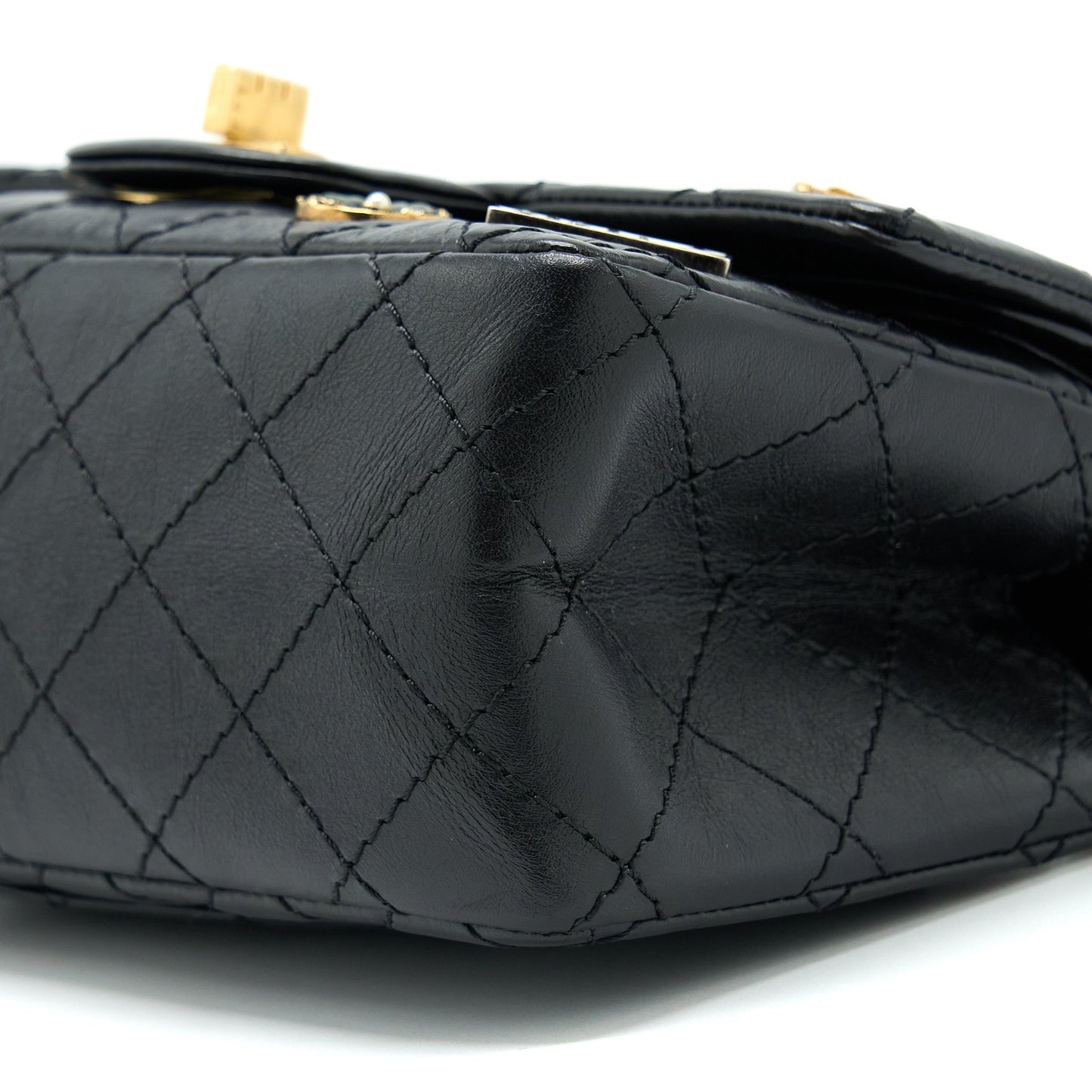 Chanel Mini 2.55 Reissue Flap Bag Lucky Charms Casino Limited Aged Calfskin With GHW