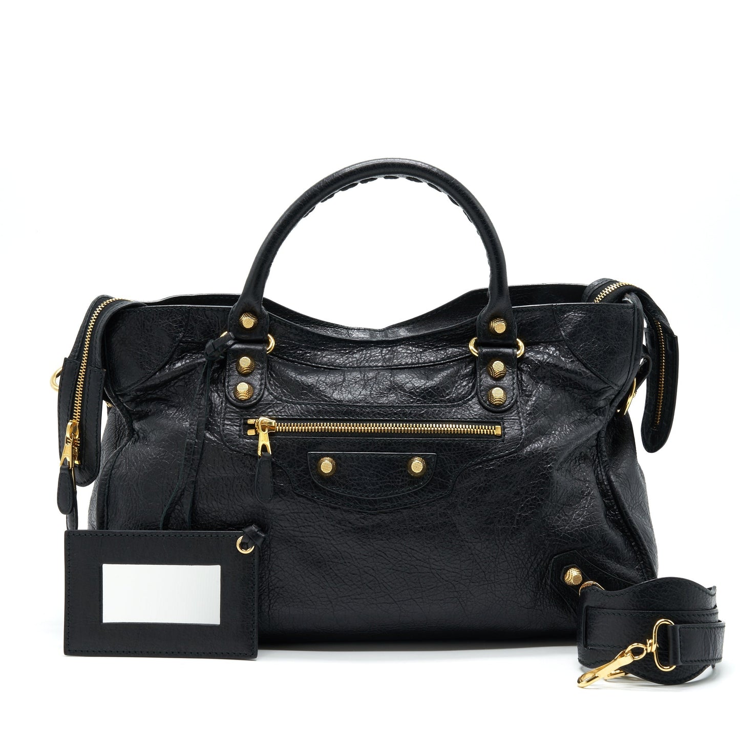 BALENCIAGA GIANT CITY BAG IN BLACK