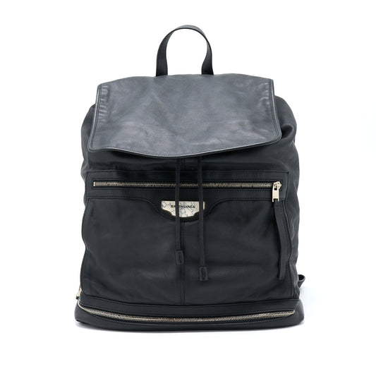 Balenciaga Backpack Calfskin Black SHW