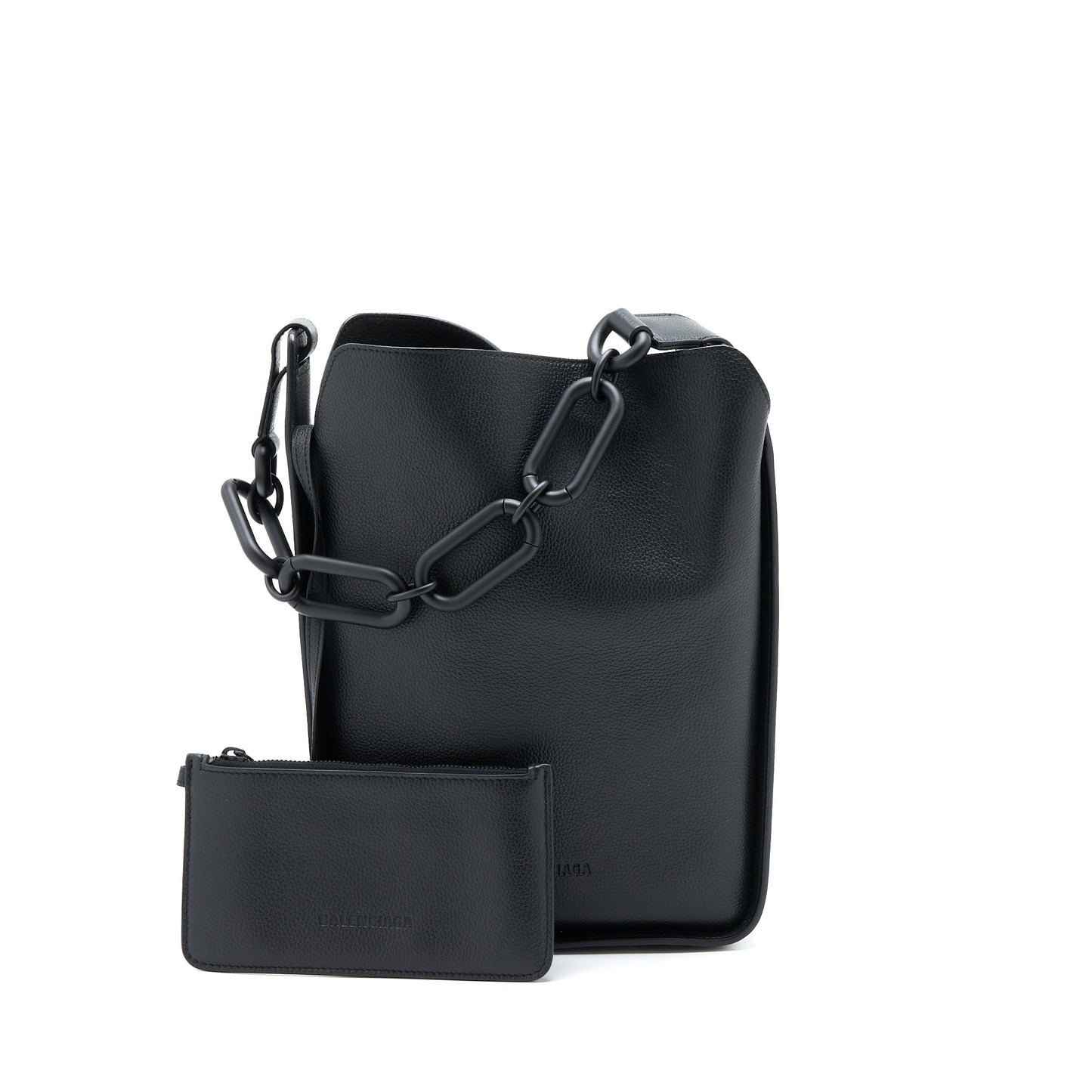 Balenciaga Tool 2.0 North-South Tote Bag Calfskin Black with Black Hardware