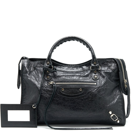 Balenciaga City Bag Black SHW