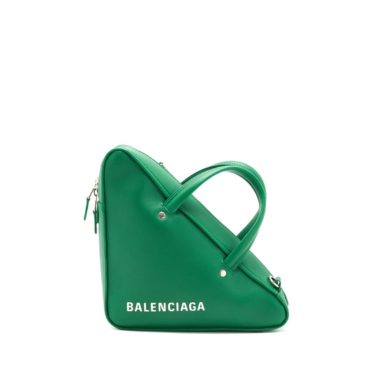 Balenciaga Triangle duffle bag green shw