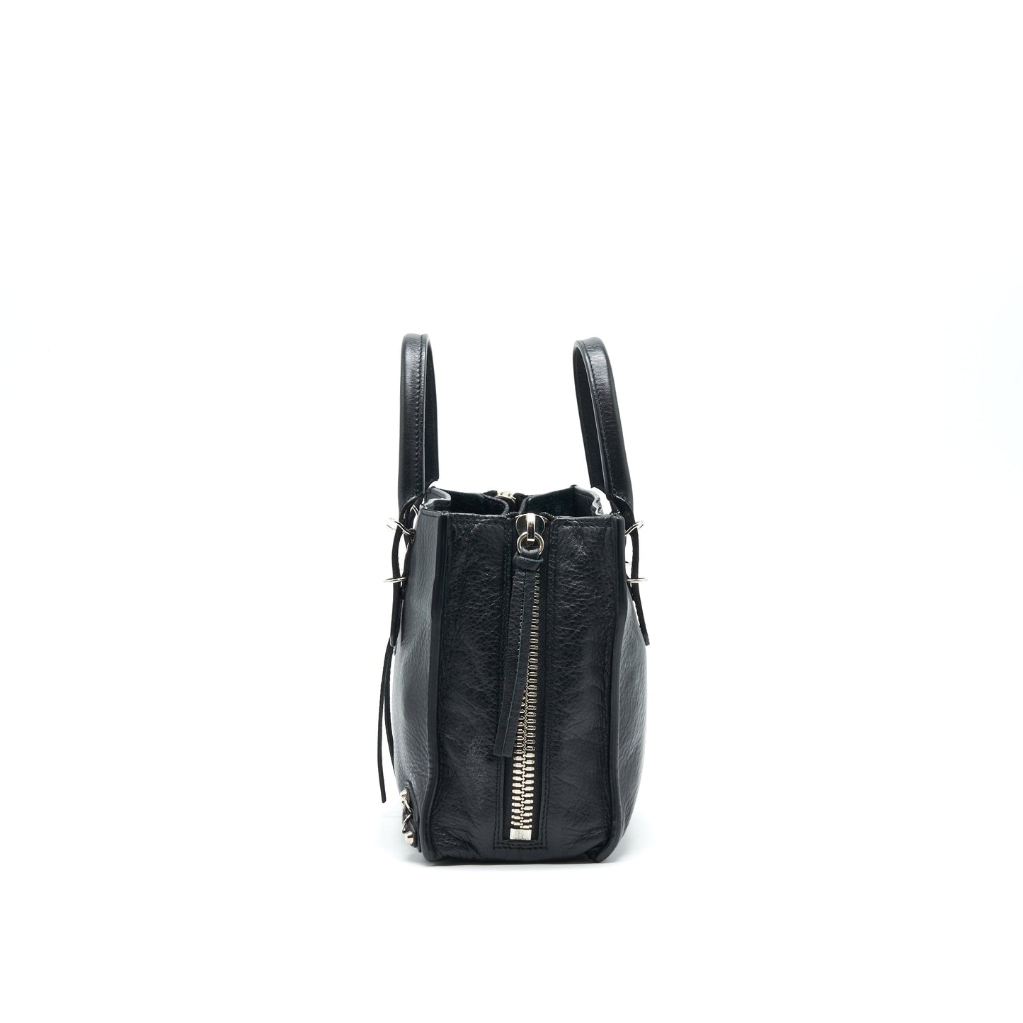 Balenciaga Papier Mini A4 Classic Studs Bag Leather Mini Black