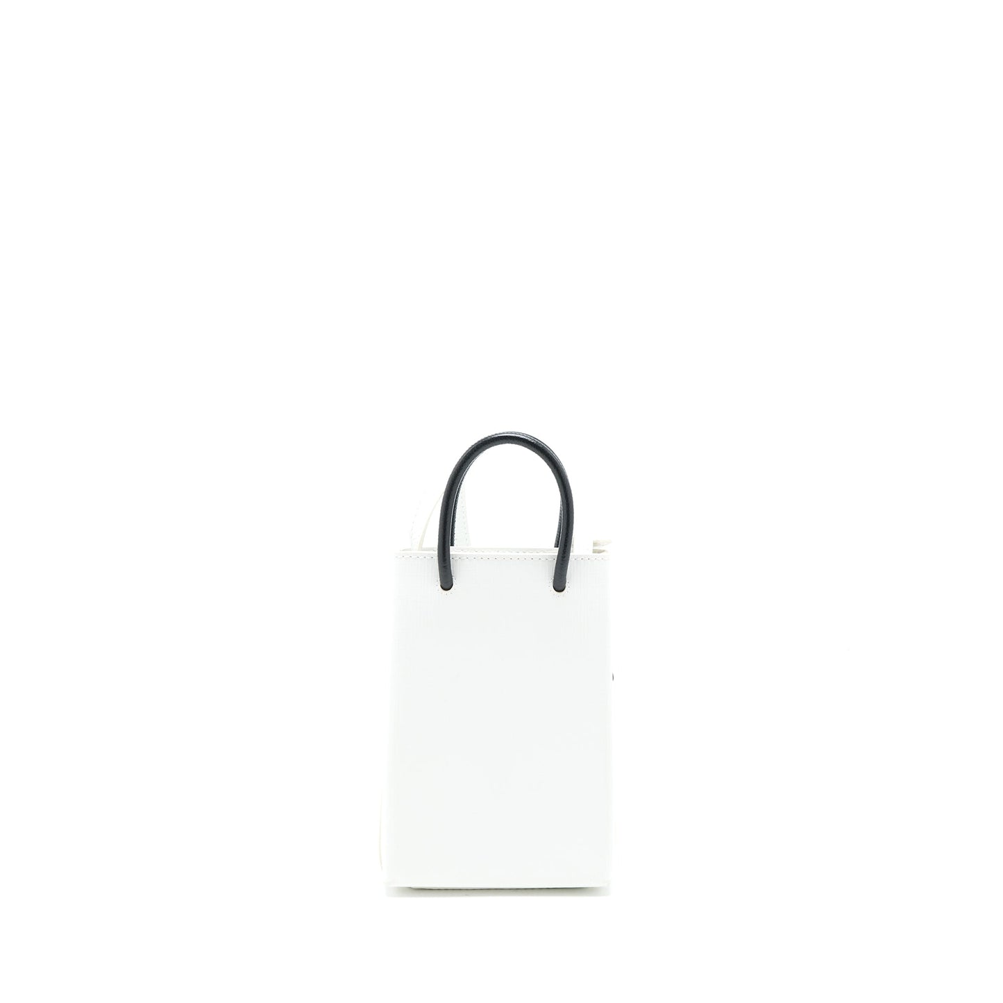 Balenciaga Mini Shopping Phone Pouch Calfskin White/Multicolour SHW