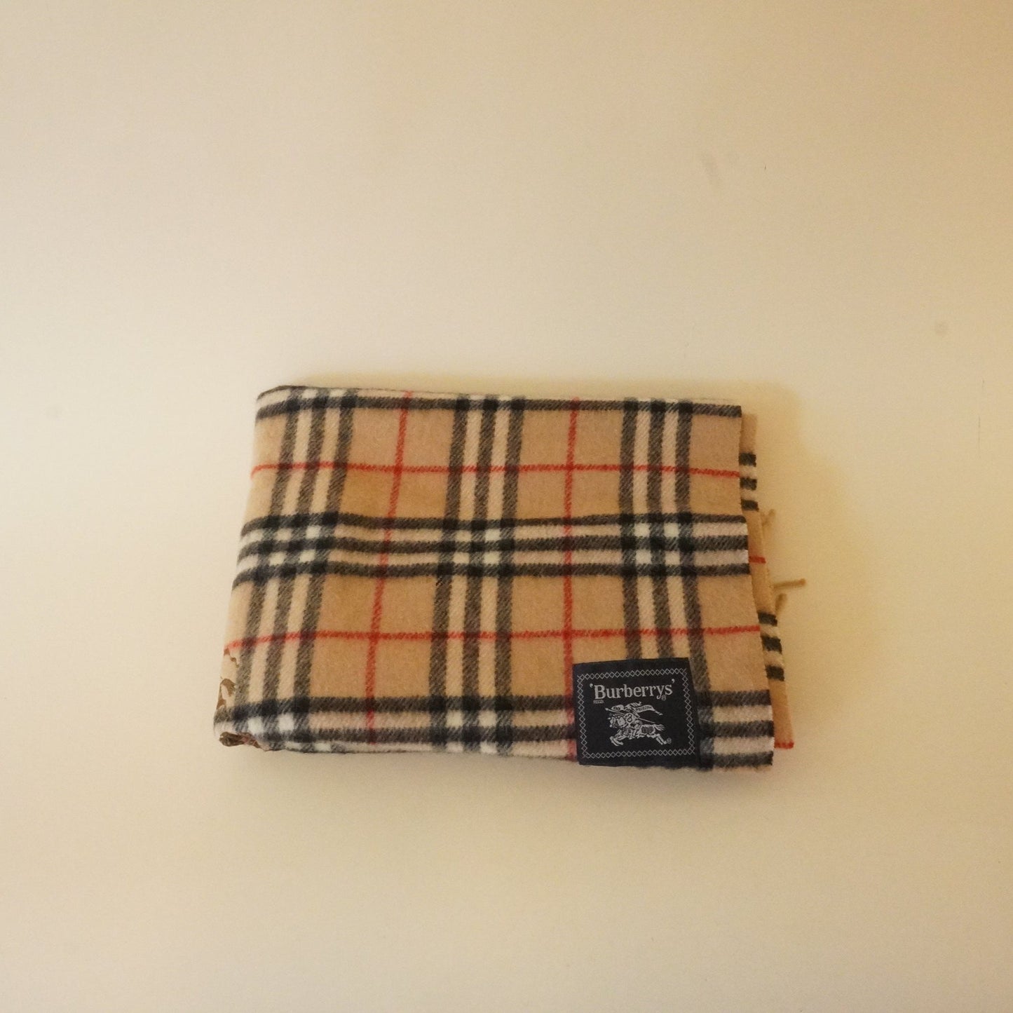 Vintage Wool Burberry Scarf