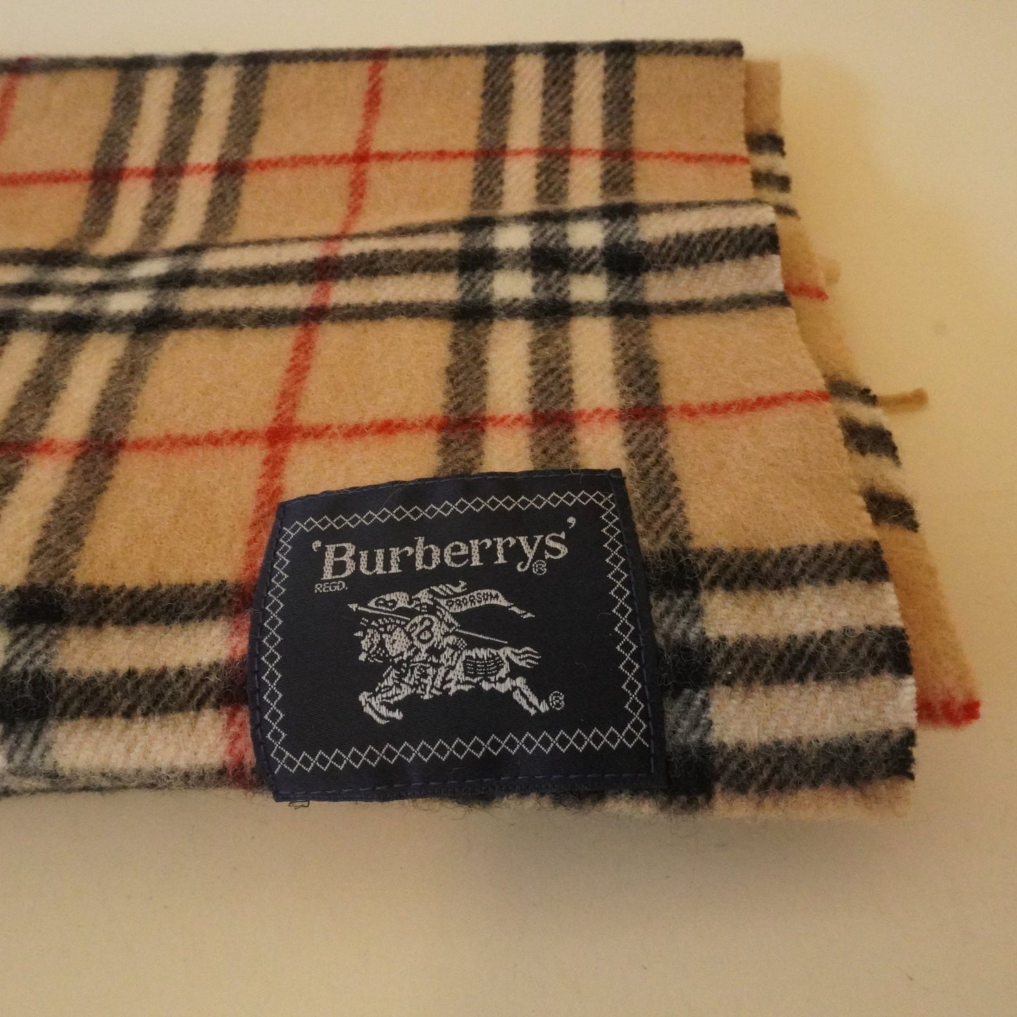 Vintage Wool Burberry Scarf