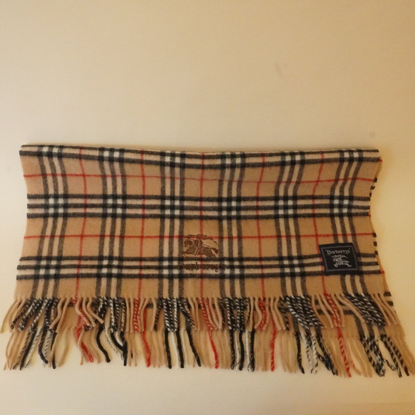 Vintage Wool Burberry Scarf