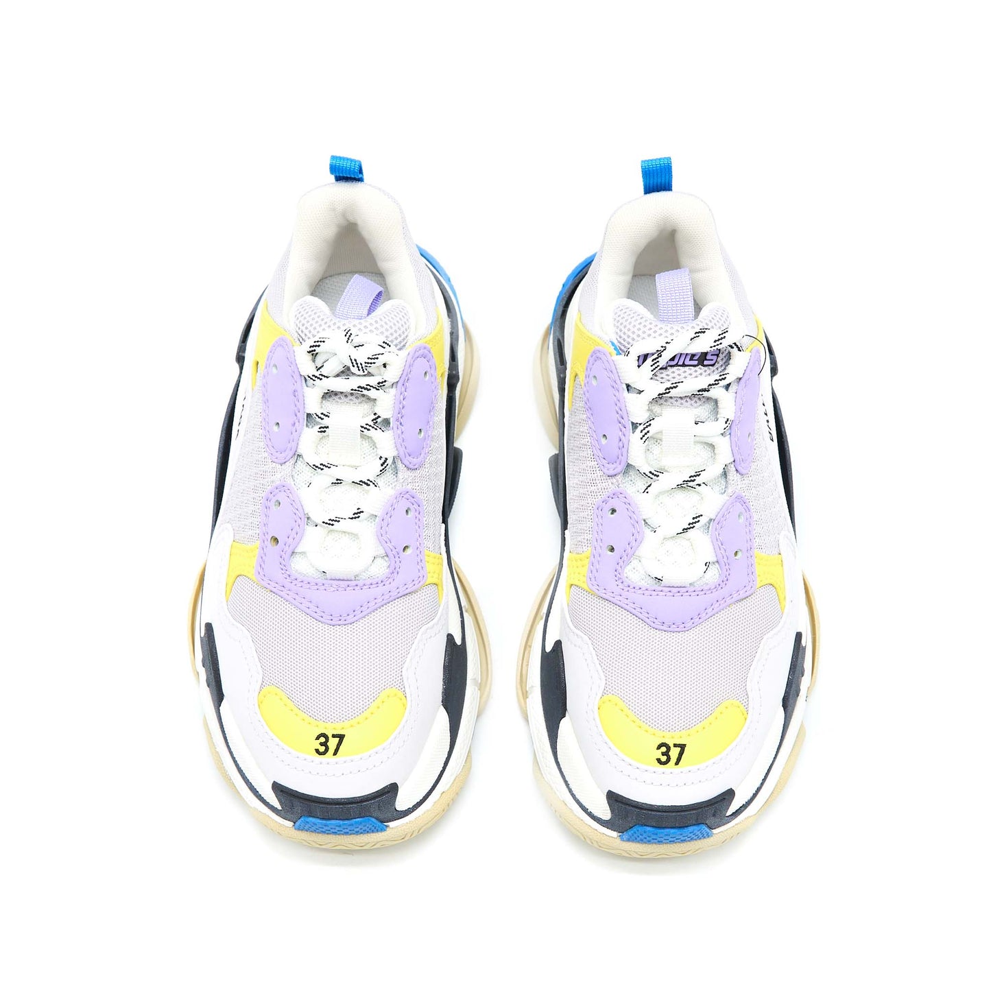 Balenciaga Size 37 Triple S Sneakers Polyester/Rubber Multicolour