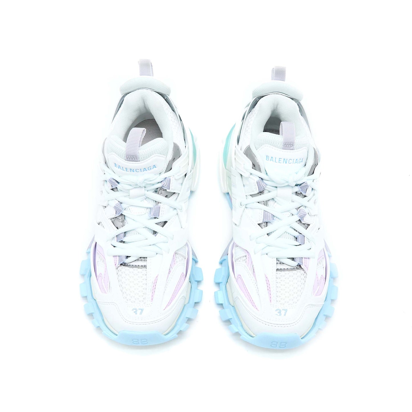 Balenciaga Size 37 Track Sneakers Mesh/Nylon Multicolour