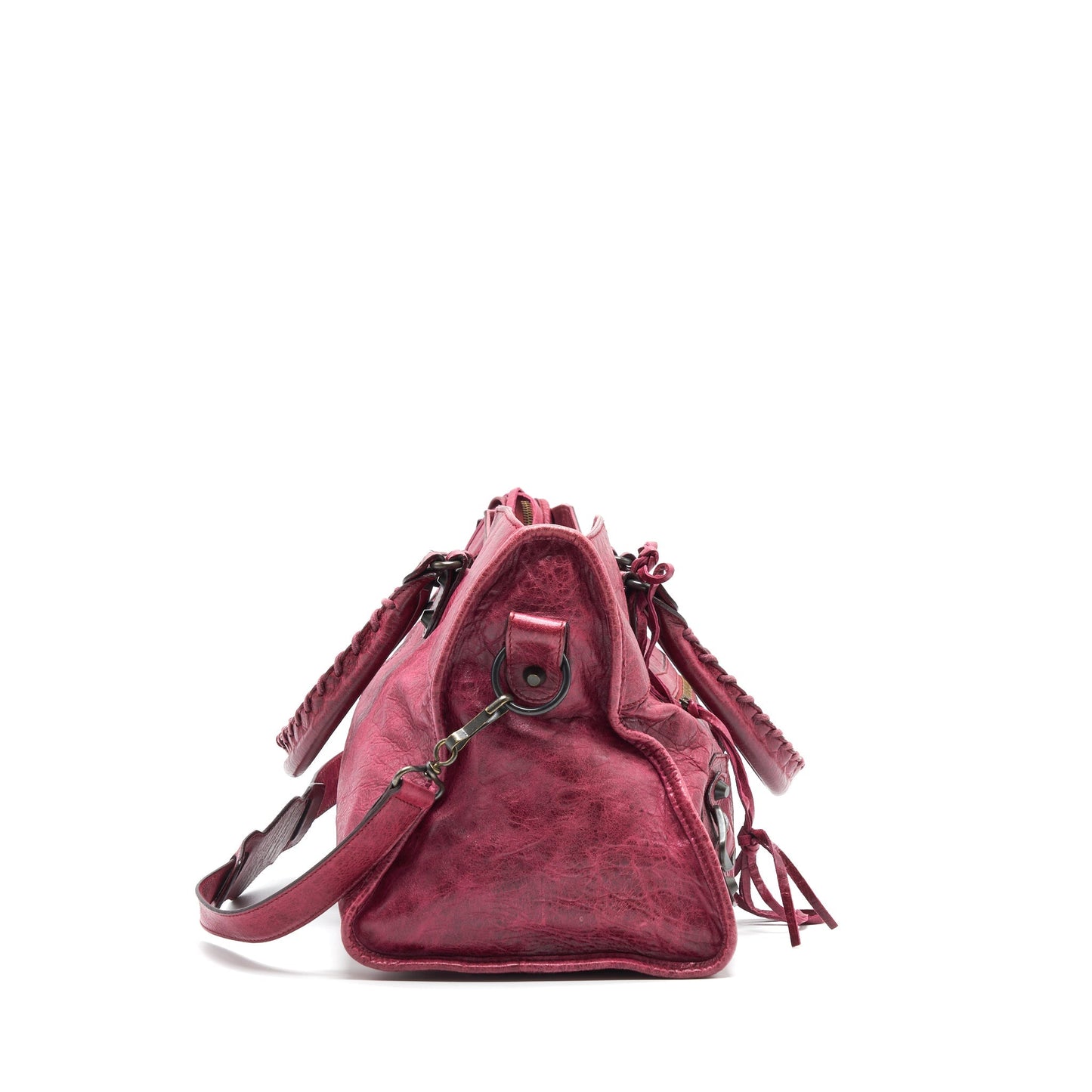 BALENCIAGA CLASSIC CITY BAG DARK RED