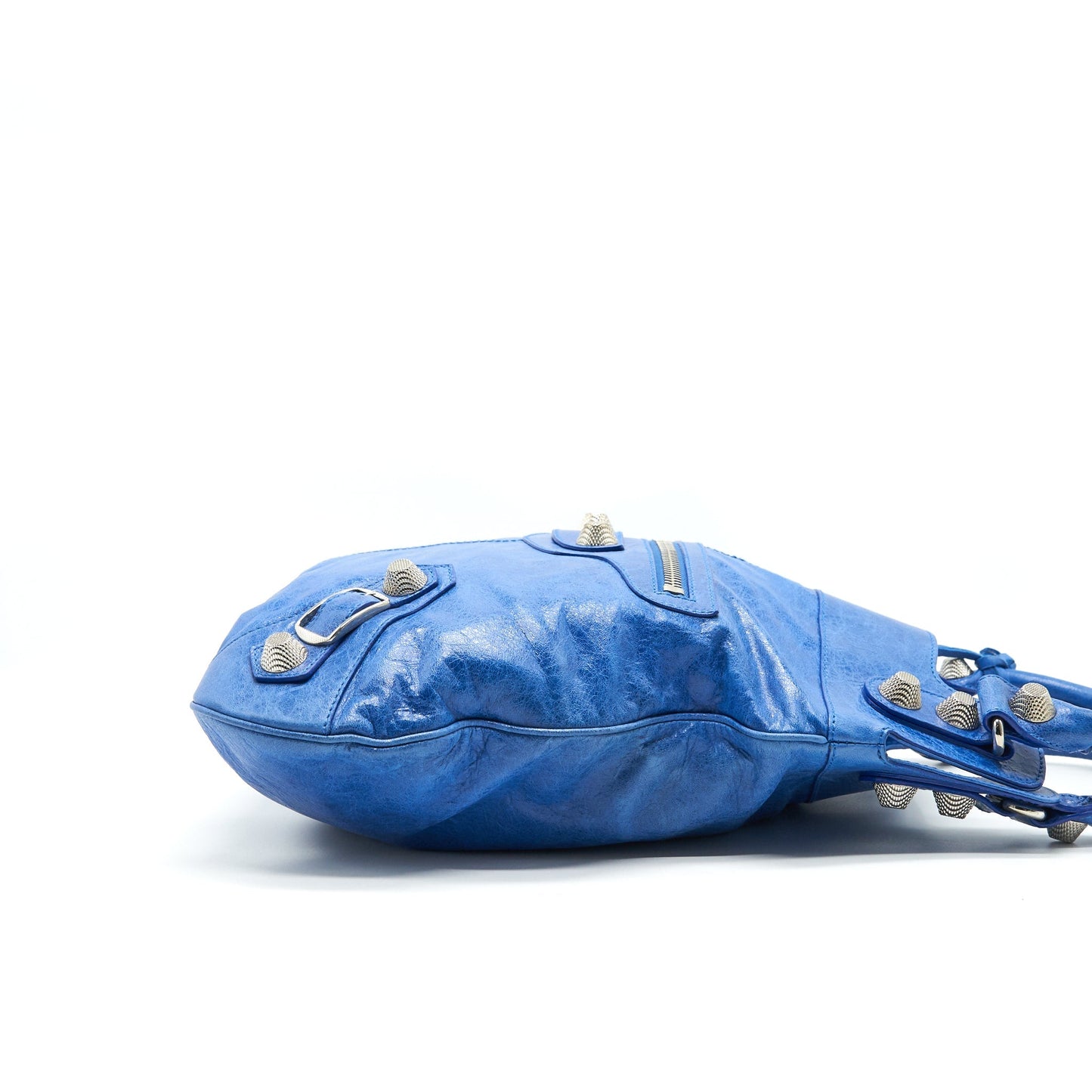 BALENCIAGA Motocross Giant Brief Bag Blue SHW