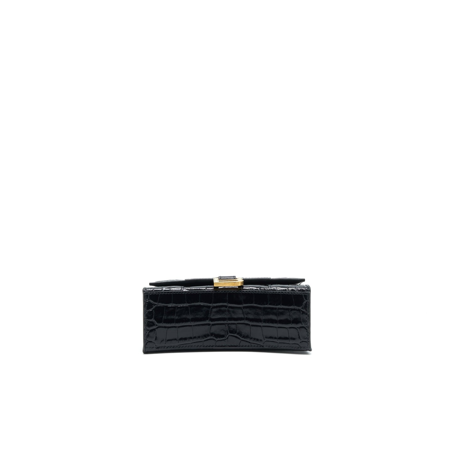 Balenciaga Hourglass XS Embossed calfksin black GHW