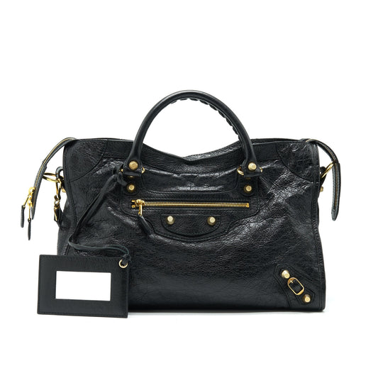 BALENCIAGA GIANT CITY BAG BLACK