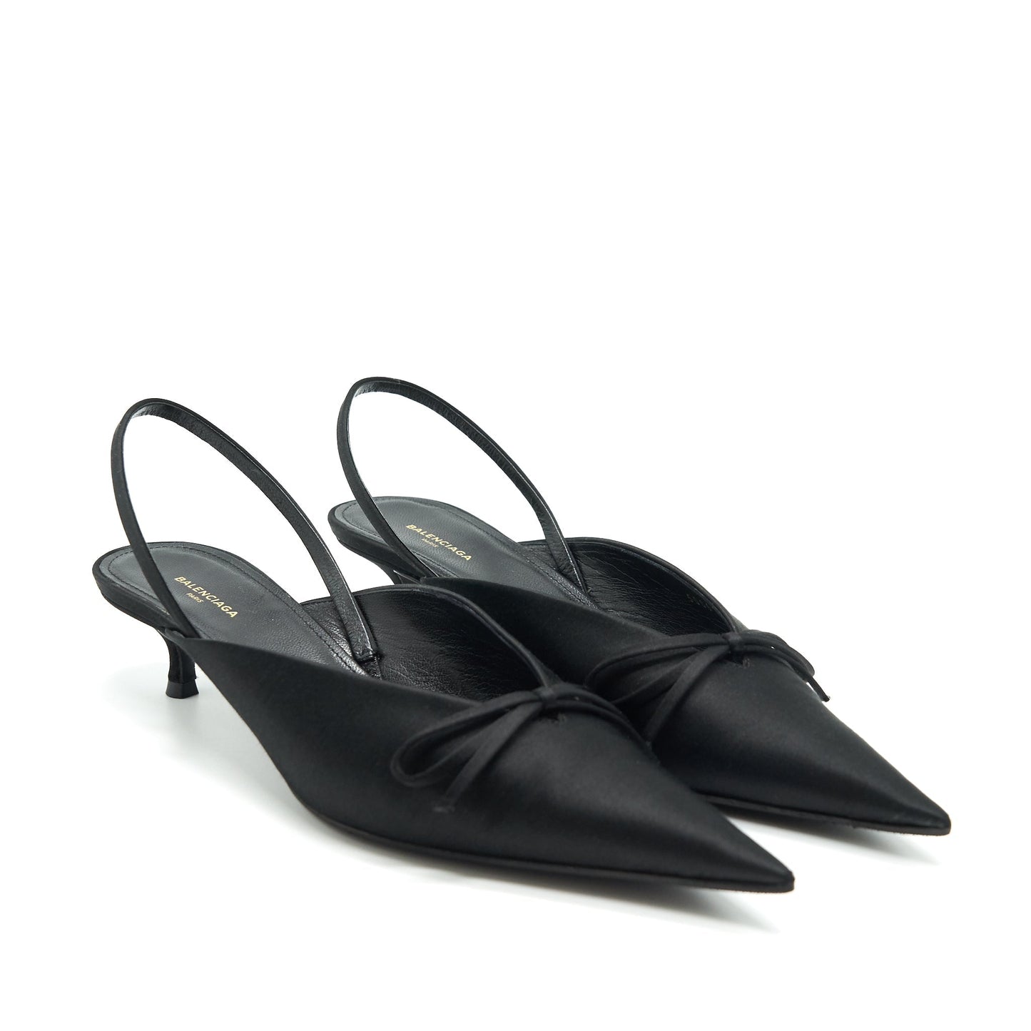 BALENCIAGA BOW KNIFE SLINGBACK BLACK Size37