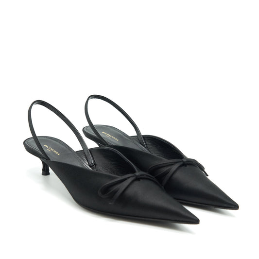 BALENCIAGA BOW KNIFE SLINGBACK BLACK Size37