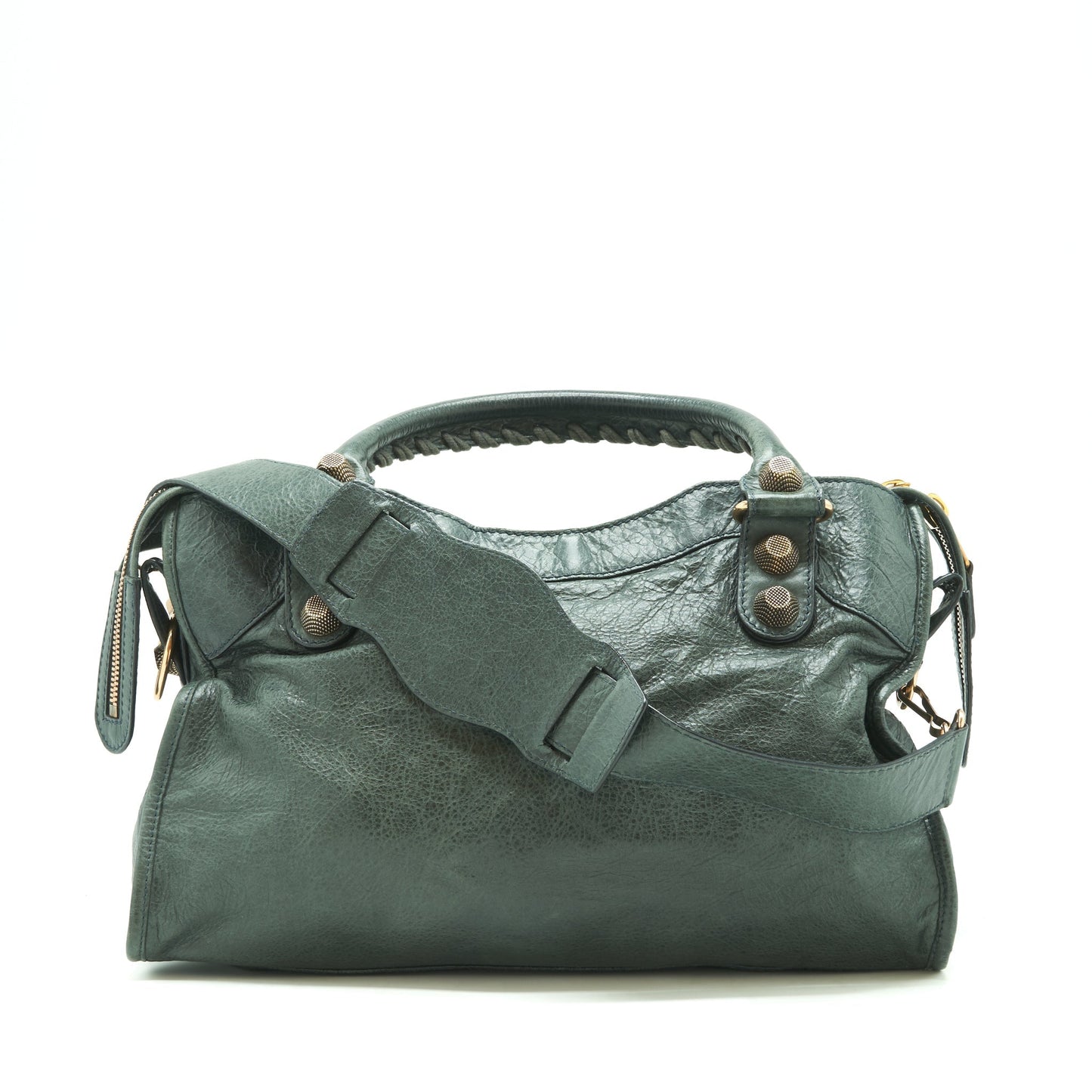 Balenciaga Tote Bag Dark Grey with Giant stud hardware