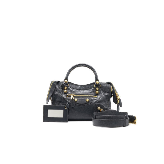 Balenciaga Mini City Dark Grey GHW
