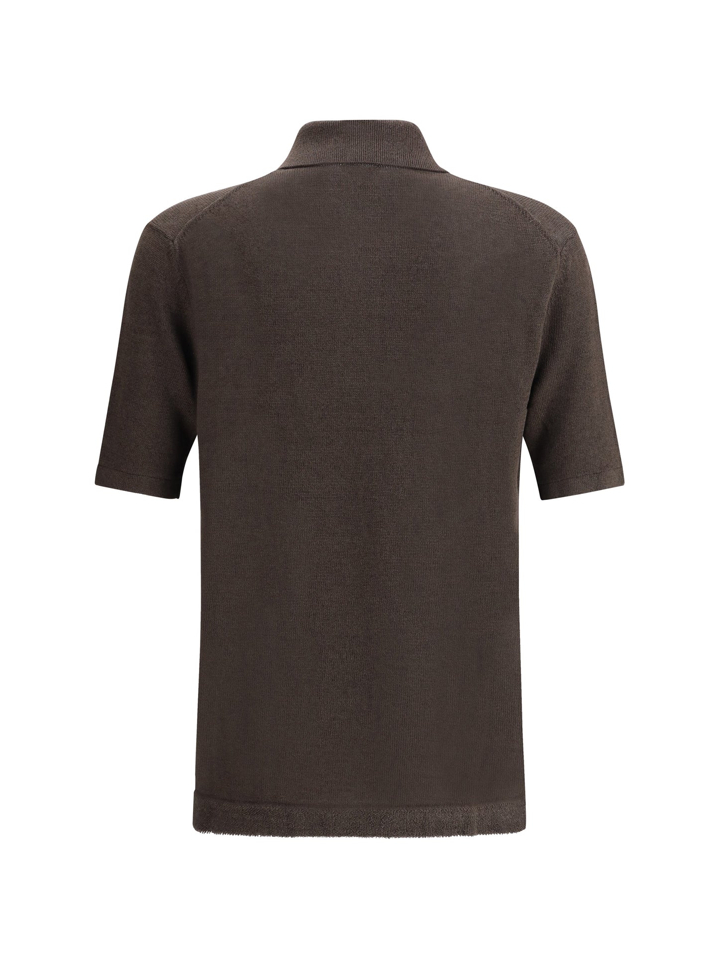 Bottega Veneta Men Linen Polo Shirt