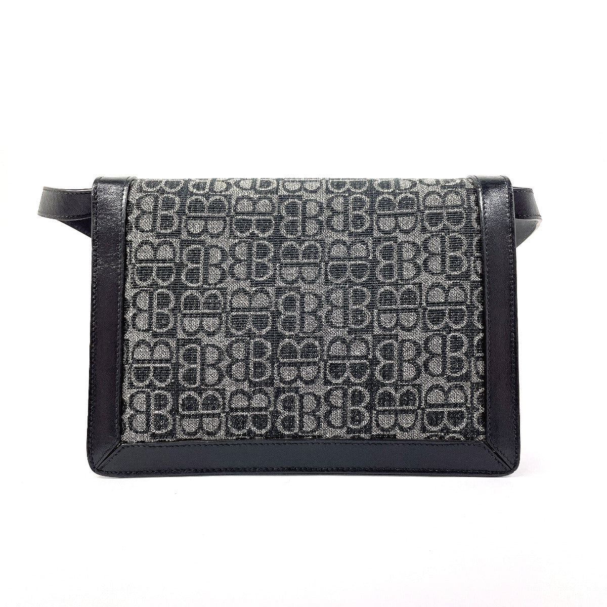 Balenciaga Canvas Leather BB Logo 2WAY Vintage Shoulder Bag