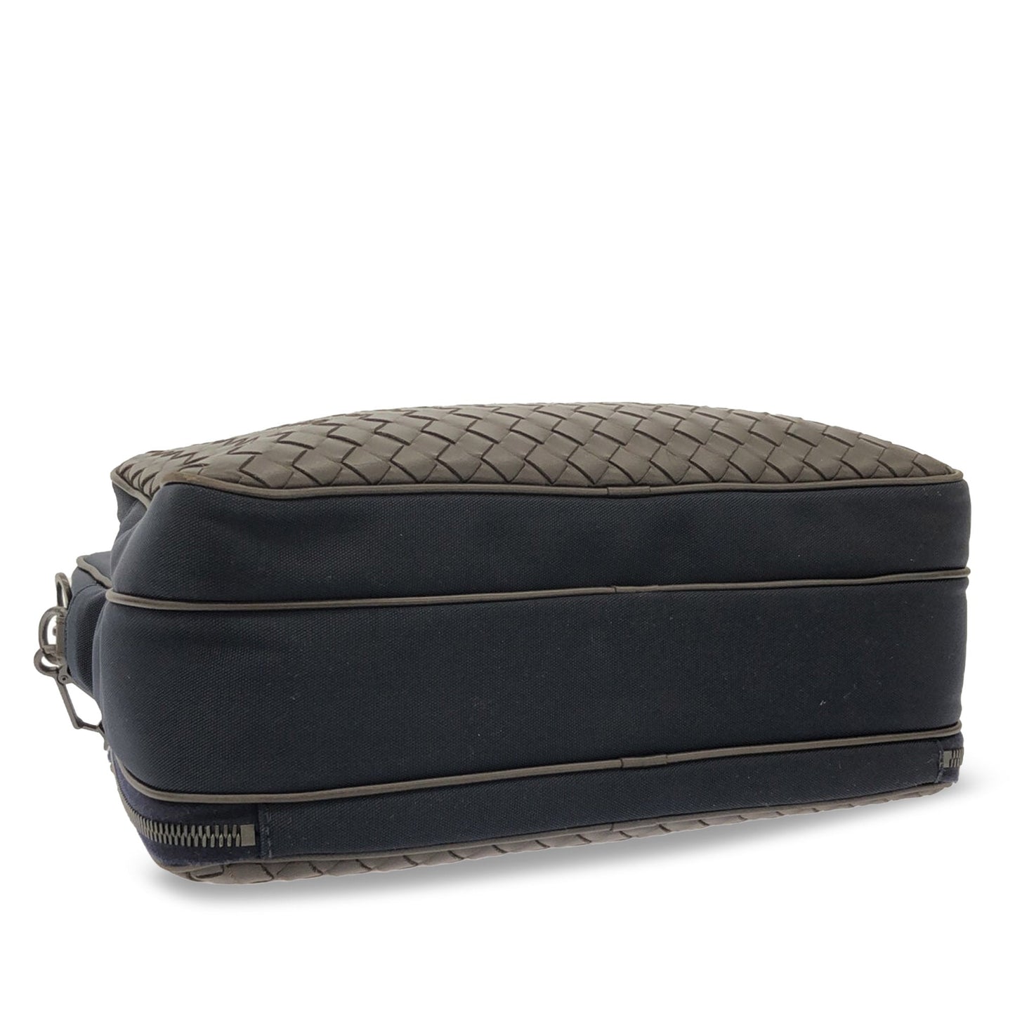 Bottega Veneta Sac Intrecciato Leather and Canvas Crossbody