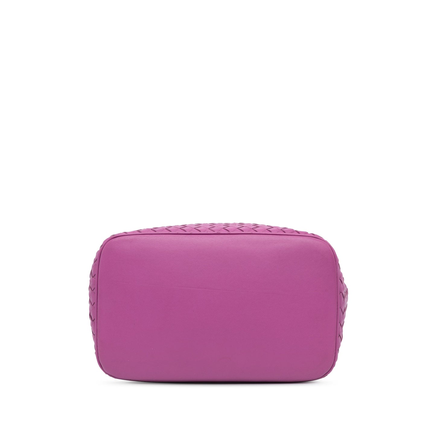 Purple Bottega Veneta Nappa Intrecciato Bucket Bag