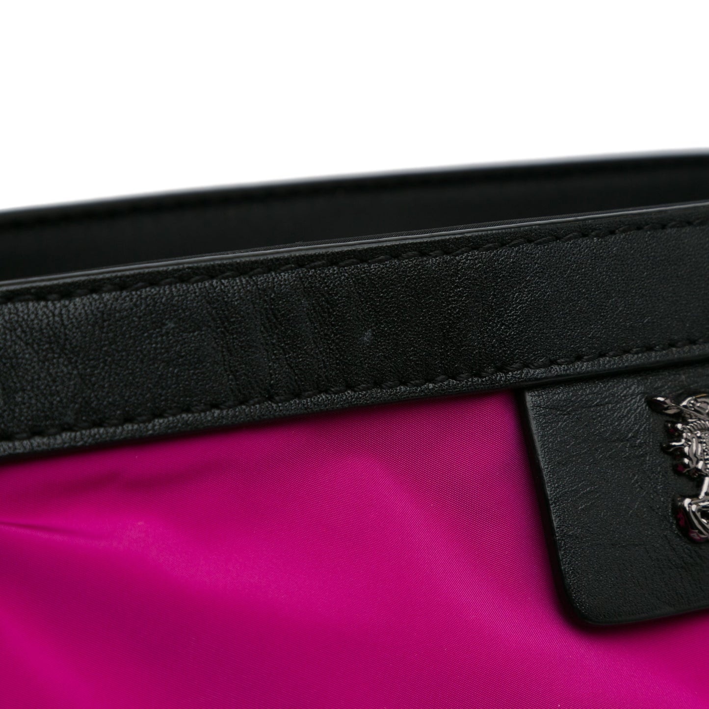 Pink Burberry Nylon Buckleigh Tote Bag