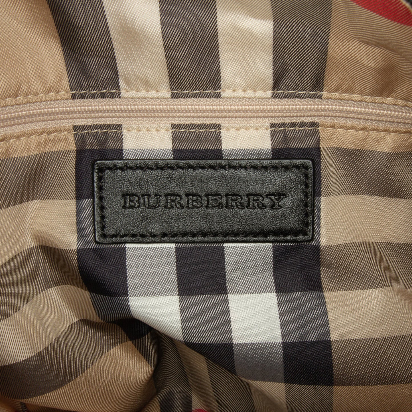 Pink Burberry Nylon Buckleigh Tote Bag