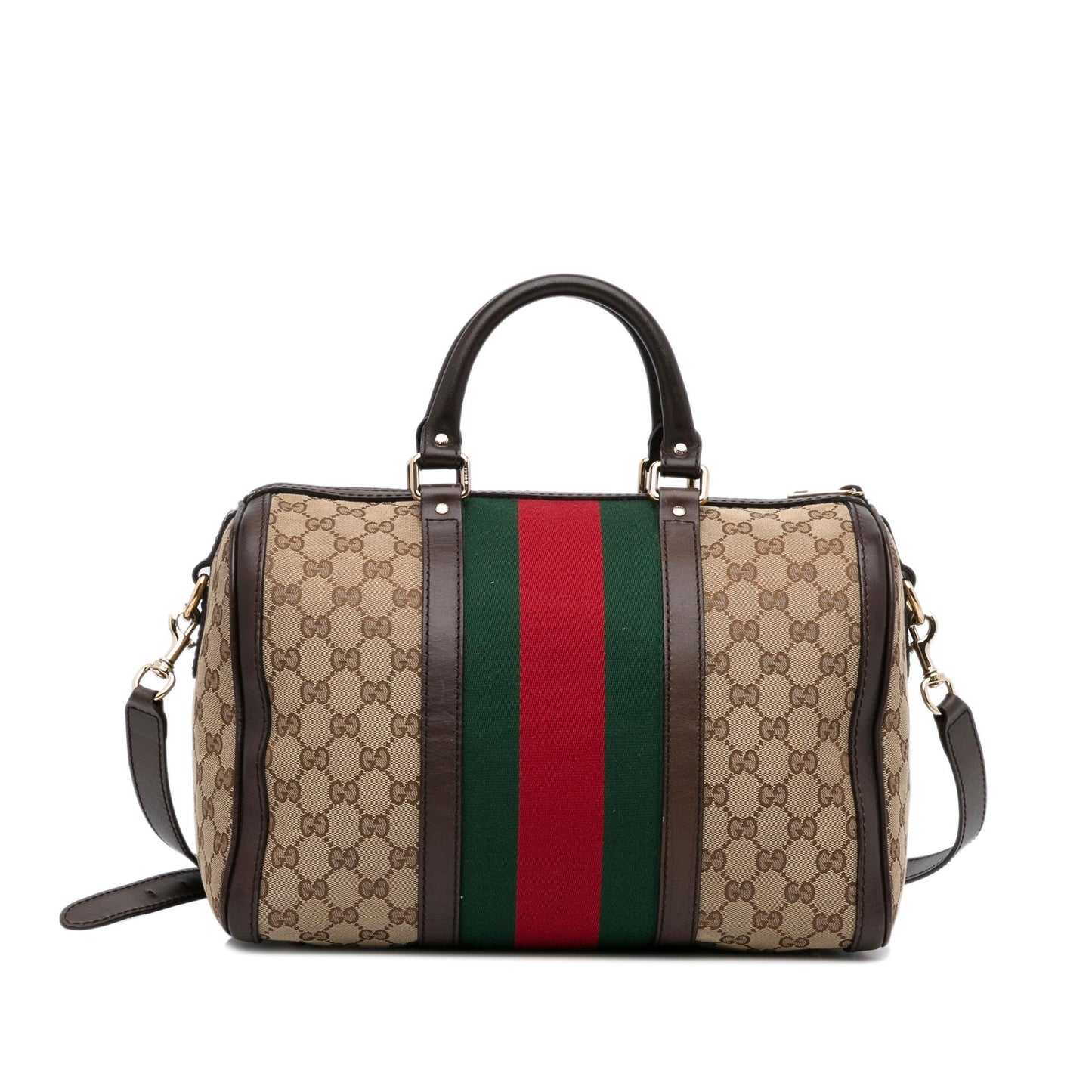 Gucci GG Canvas Web Satchel (SHG-u1ER4H)