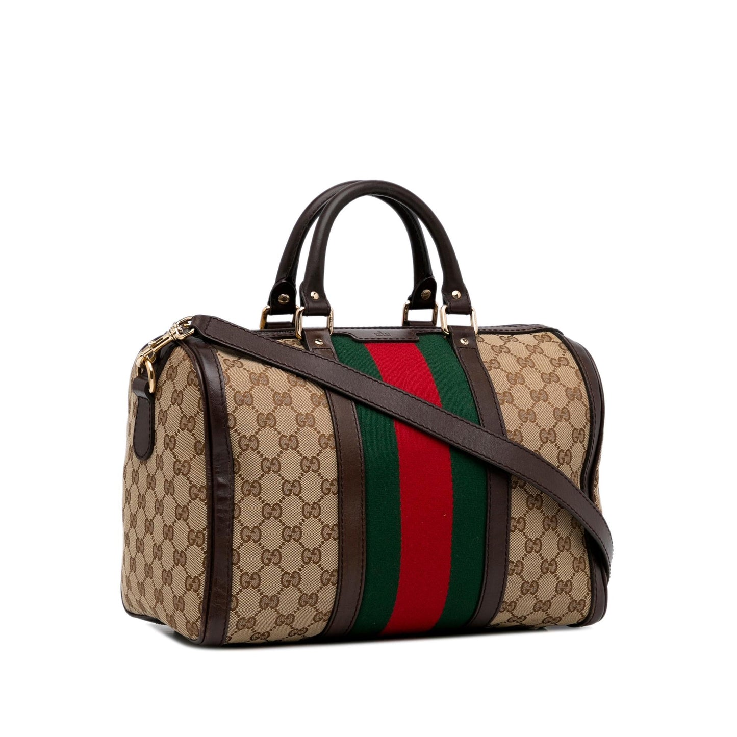 Gucci GG Canvas Web Satchel (SHG-u1ER4H)