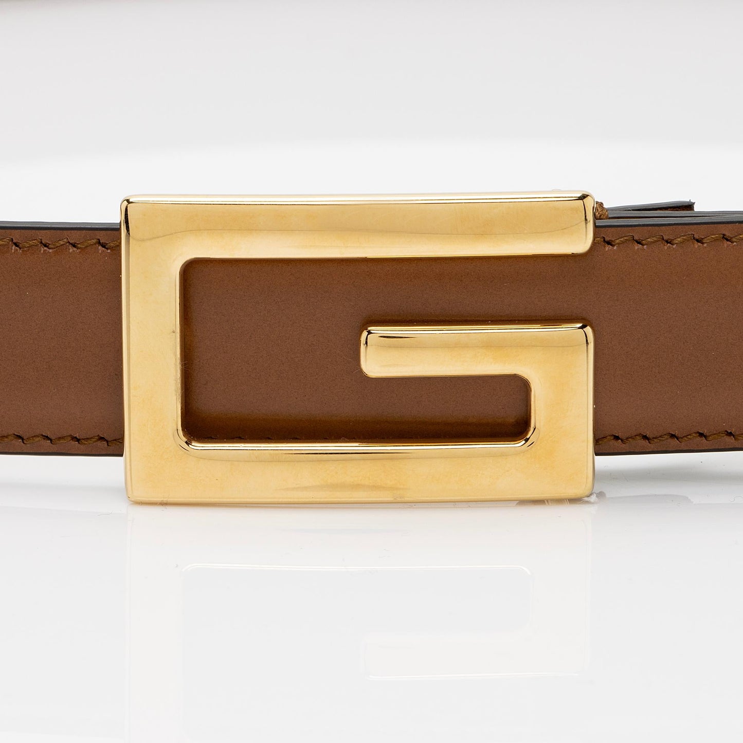 Gucci Leather Square G Slim Belt - Size 40 / 100 (SHF-rrQek9)