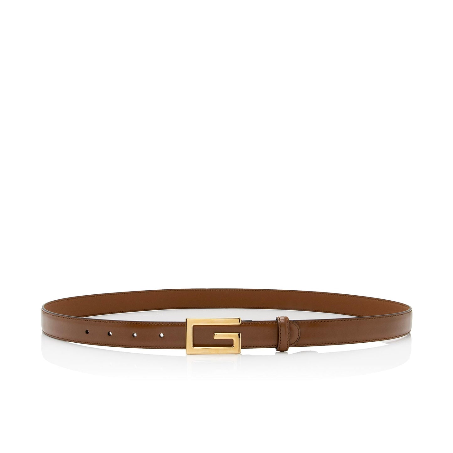 Gucci Leather Square G Slim Belt - Size 40 / 100 (SHF-rrQek9)