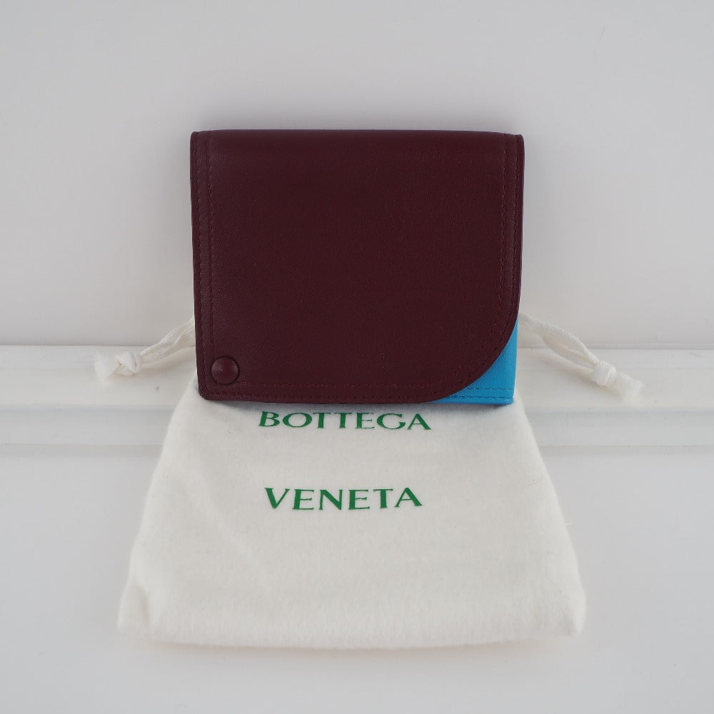 Bottega Veneta Leather Card Case Red