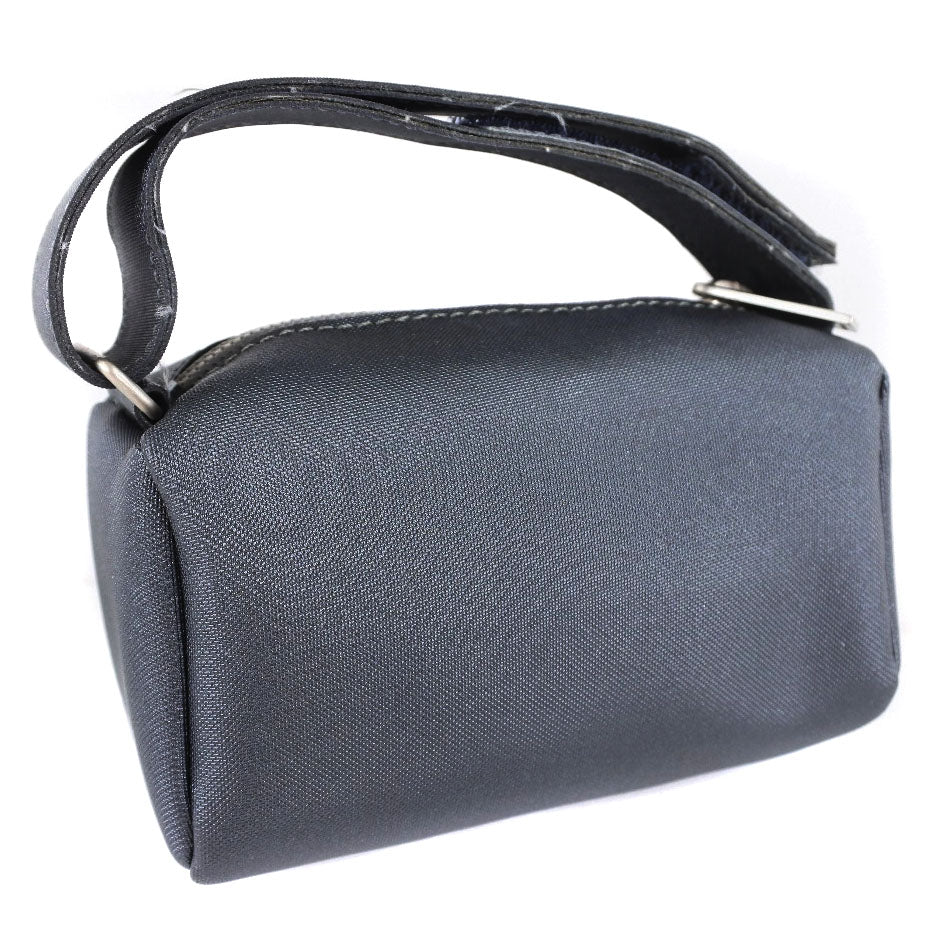 Chanel Logo Vintage Pouch Canvas Vanity Bag in New Condition