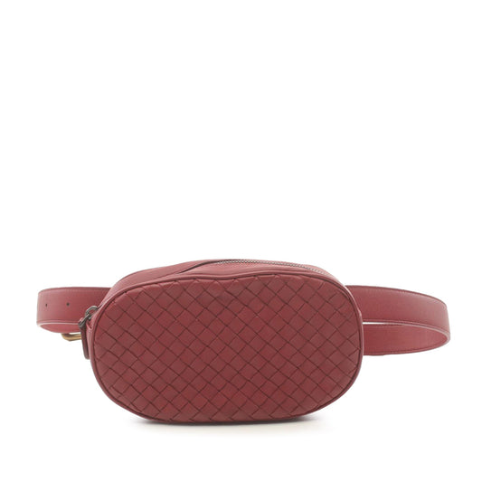 Red Bottega Veneta Nappa Intrecciato Belt Bag