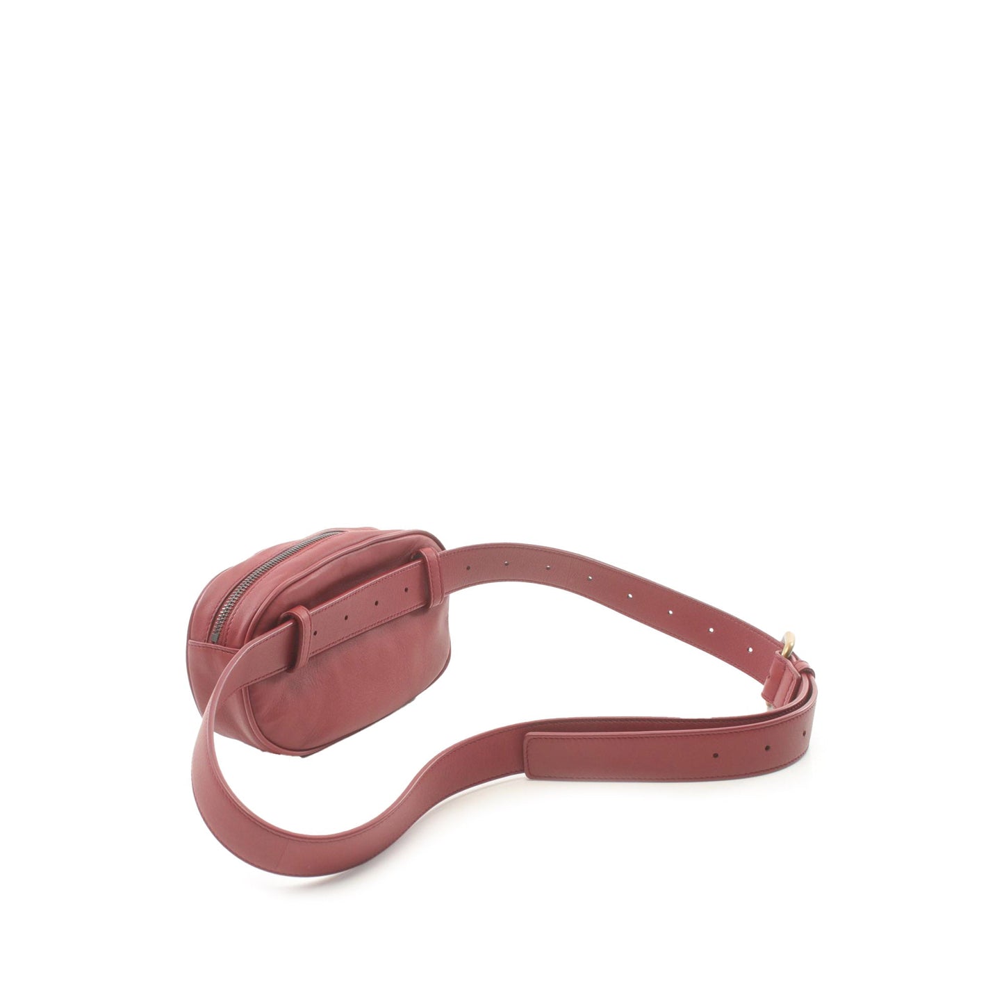 Red Bottega Veneta Nappa Intrecciato Belt Bag