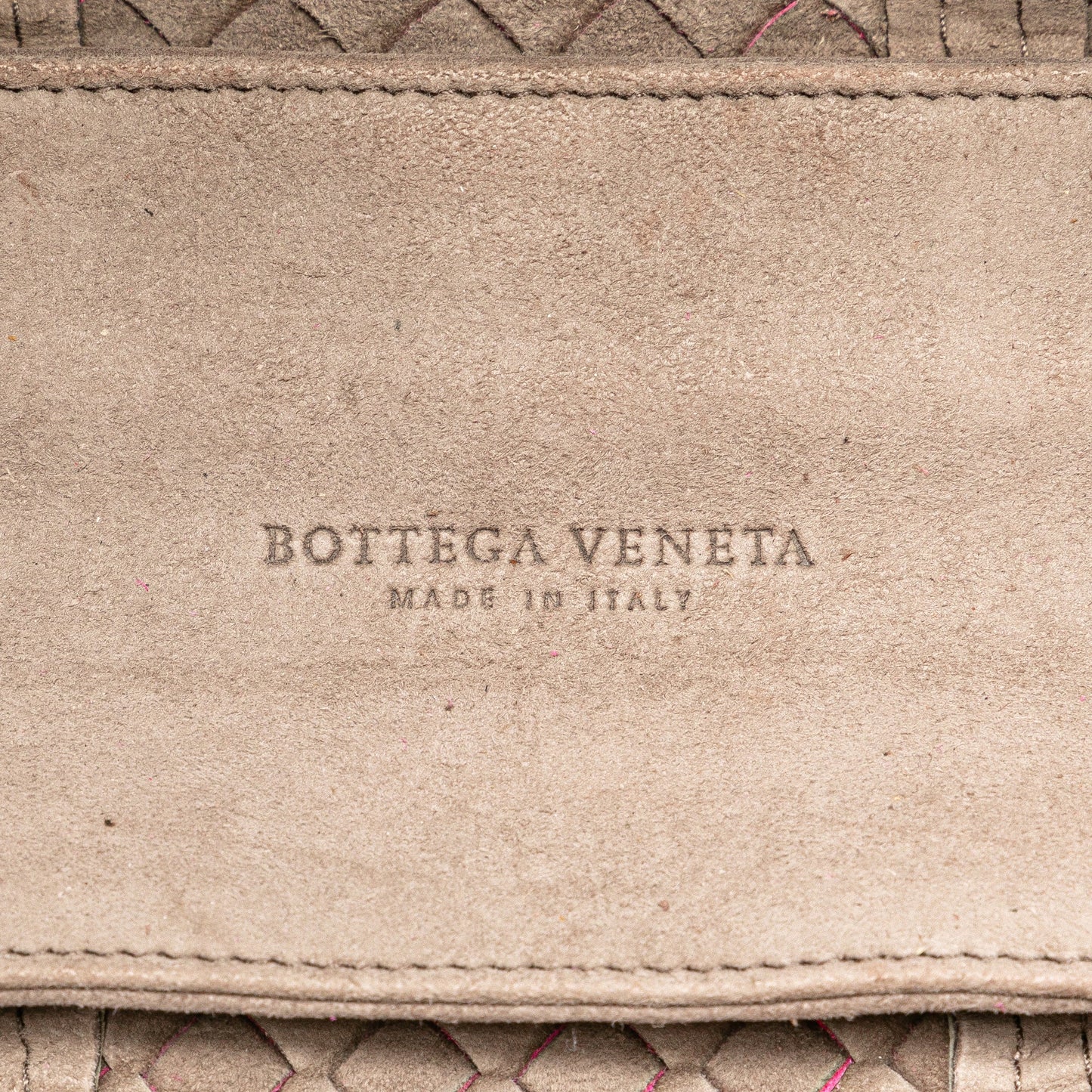 Pink Bottega Veneta Intrecciato Vivo Cervo Satchel