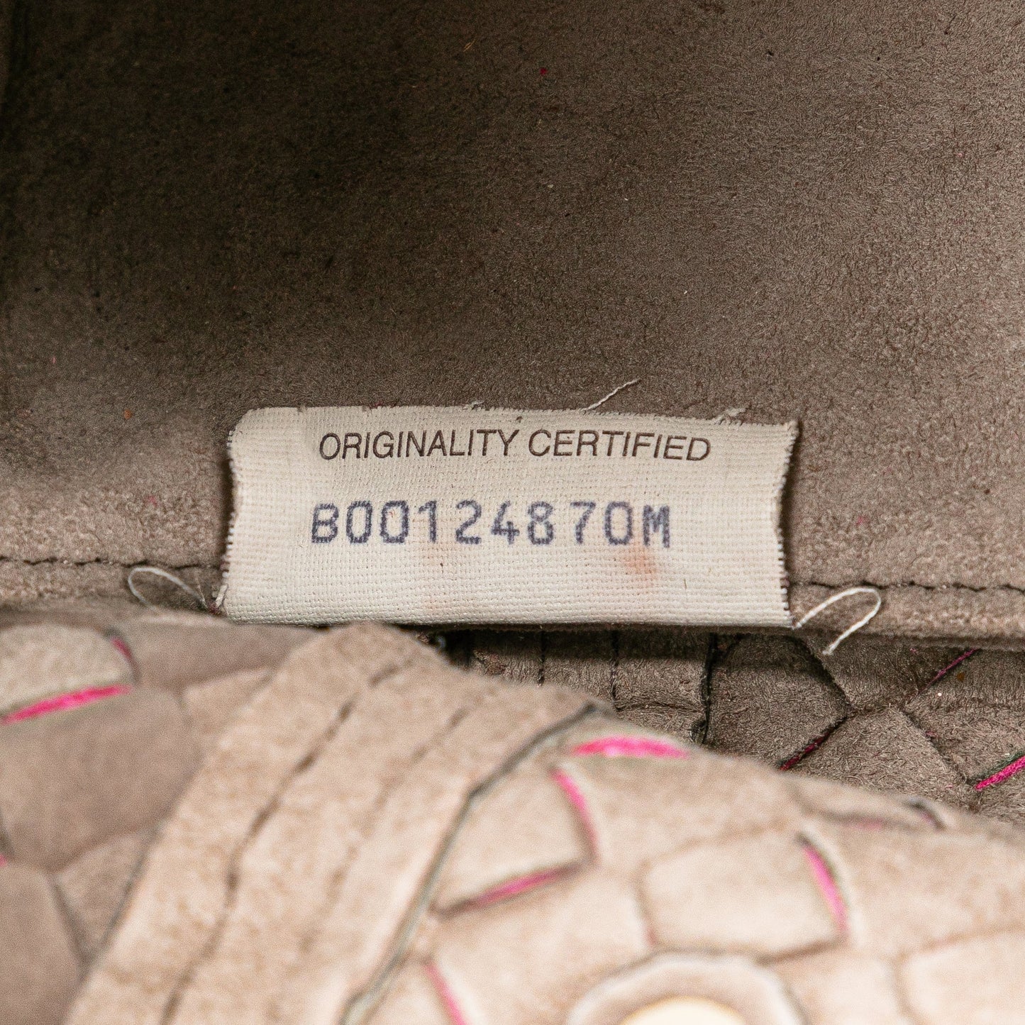 Pink Bottega Veneta Intrecciato Vivo Cervo Satchel