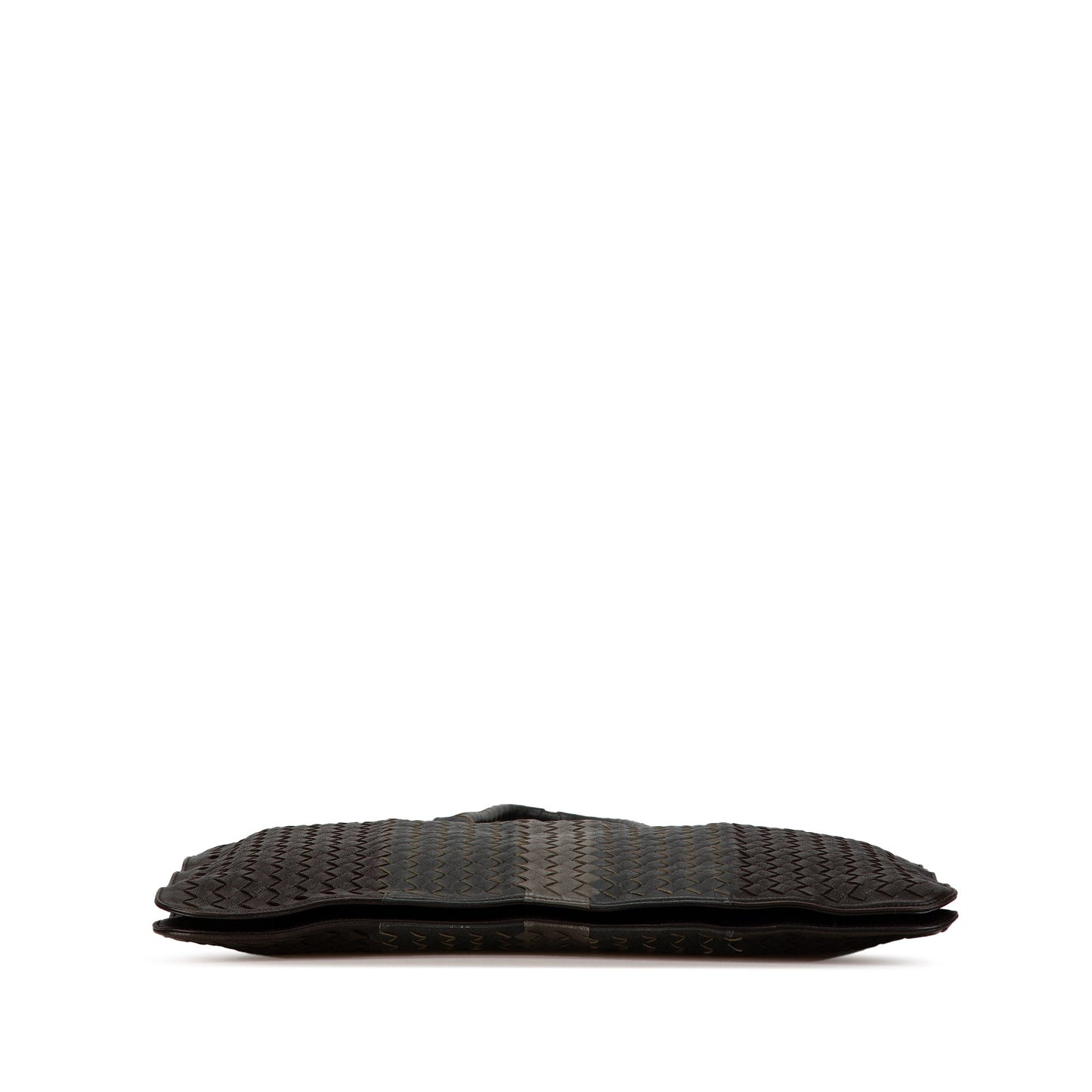 Black Bottega Veneta Intrecciato Nappa Club Fume Briefcase Business Bag