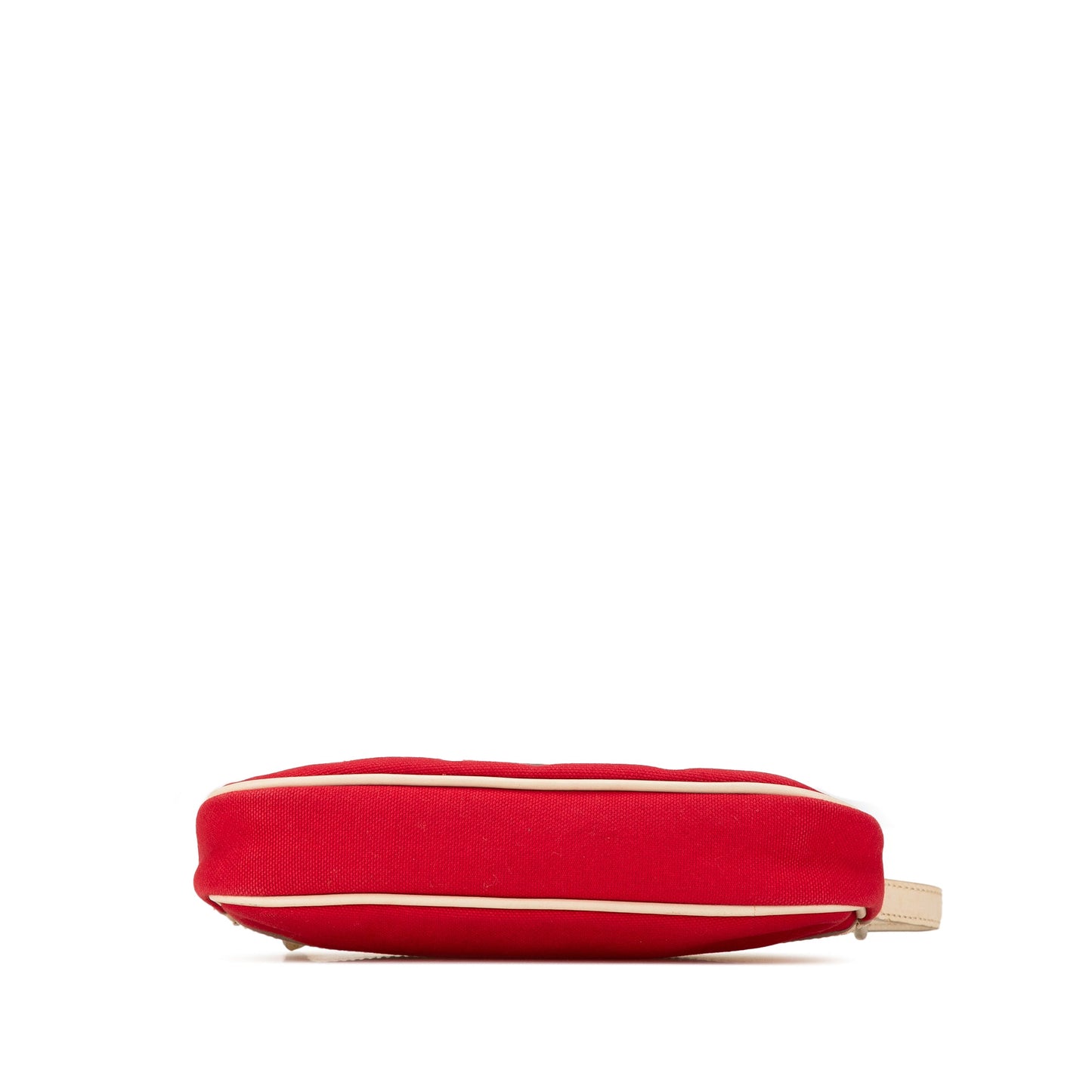 Red Burberry Canvas Shoulder Bag