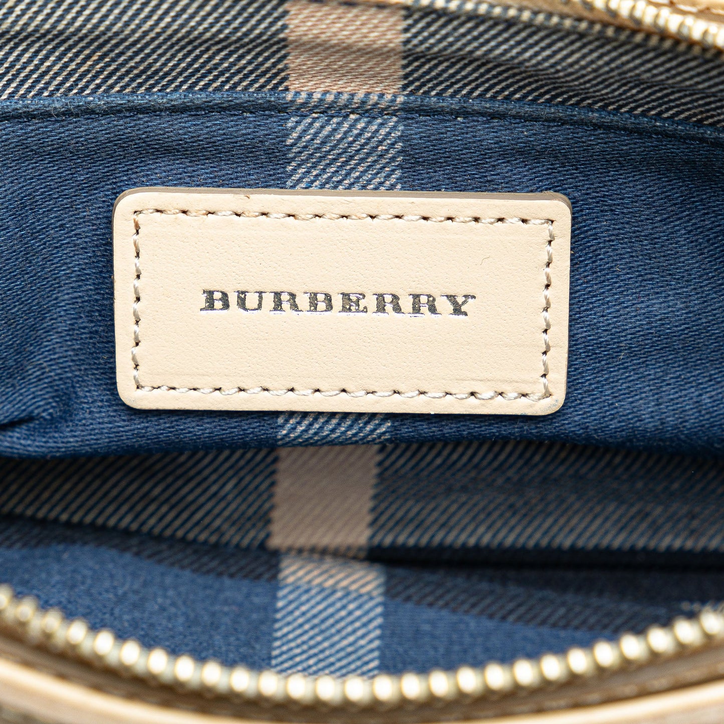 Red Burberry Canvas Shoulder Bag