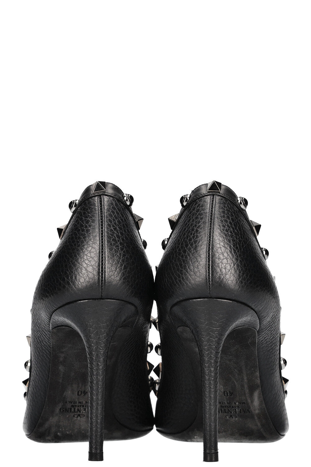 VALENTINO Rockstud Heels All Black