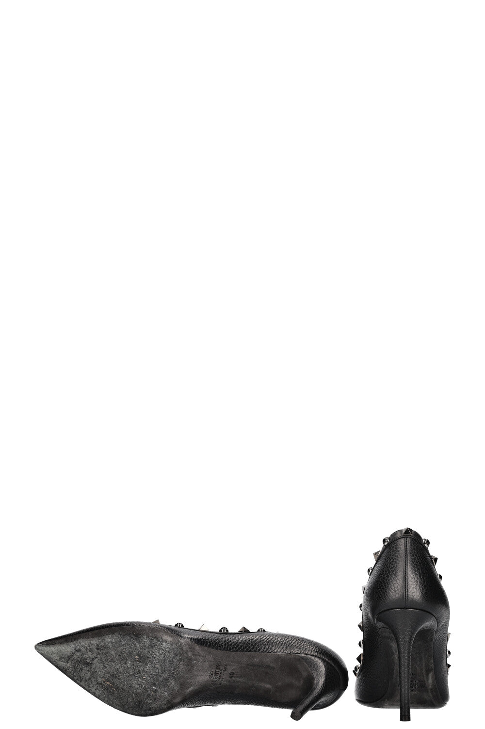 VALENTINO Rockstud Heels All Black