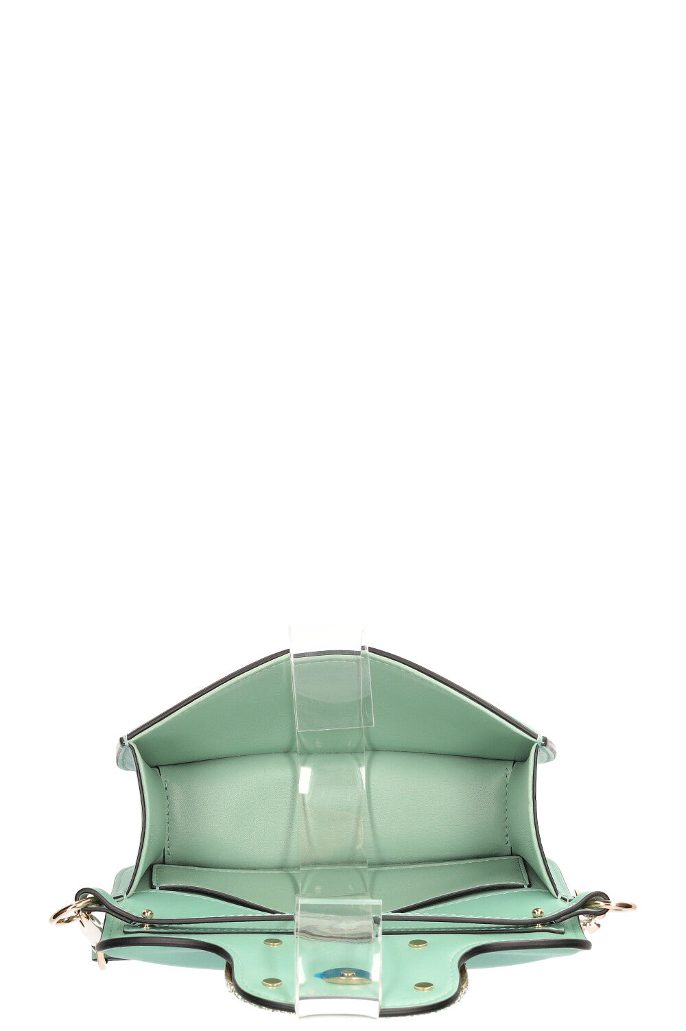 VALENTINO Small Loco Shoulder Bag with Jewel Logo Morning Dew