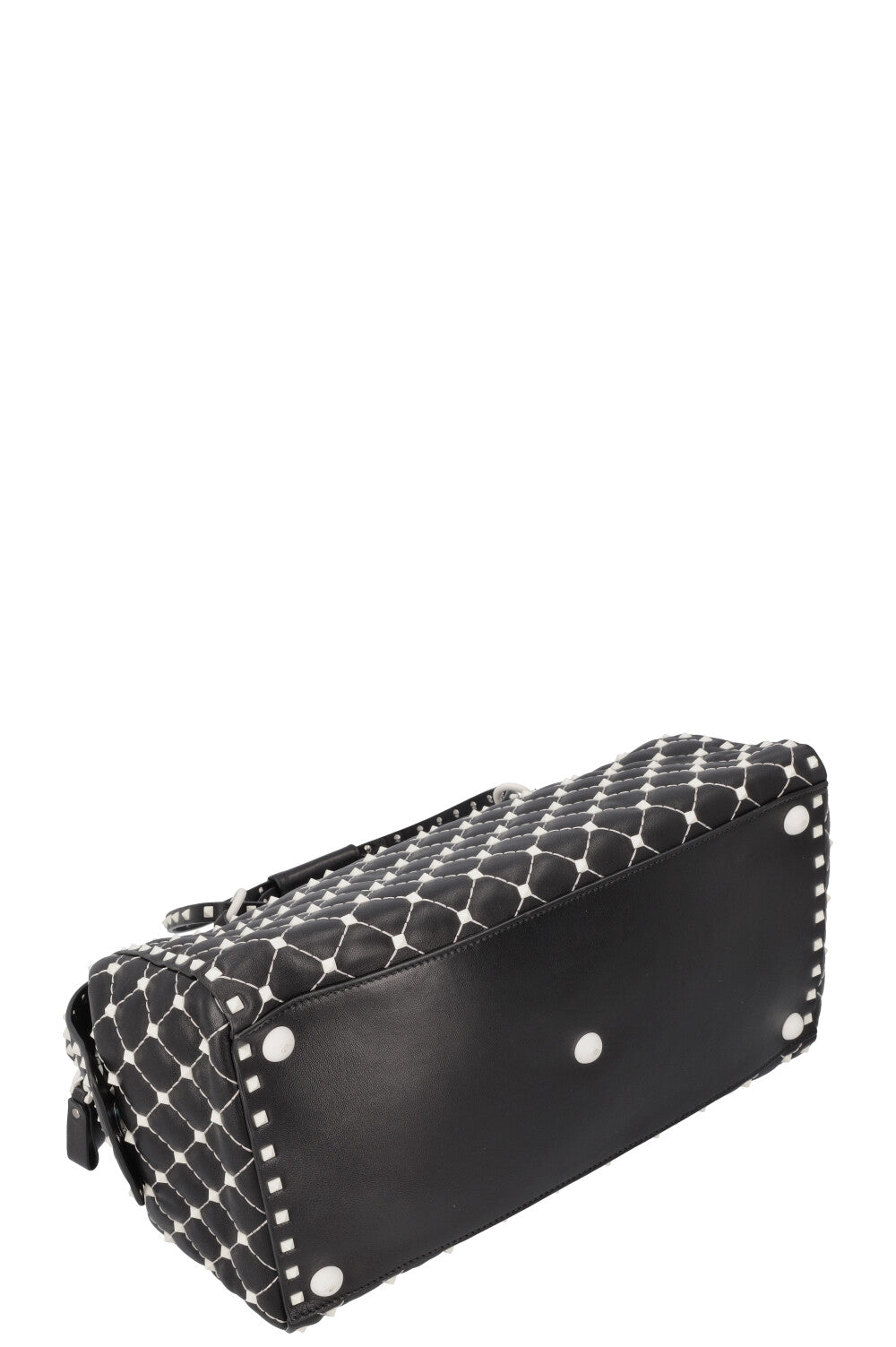 VALENTINO Rockstud Duffle Bag Black White