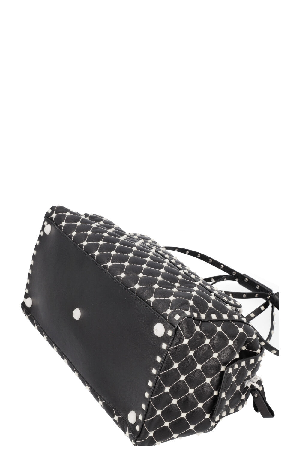 VALENTINO Rockstud Duffle Bag Black White
