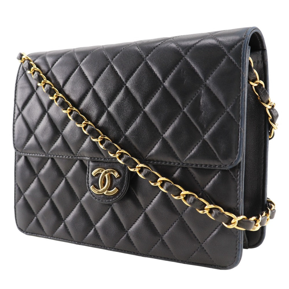 Chanel CC Matelasse Chain Shoulder Pochette Leather Shoulder Bag 53974** in New Condition
