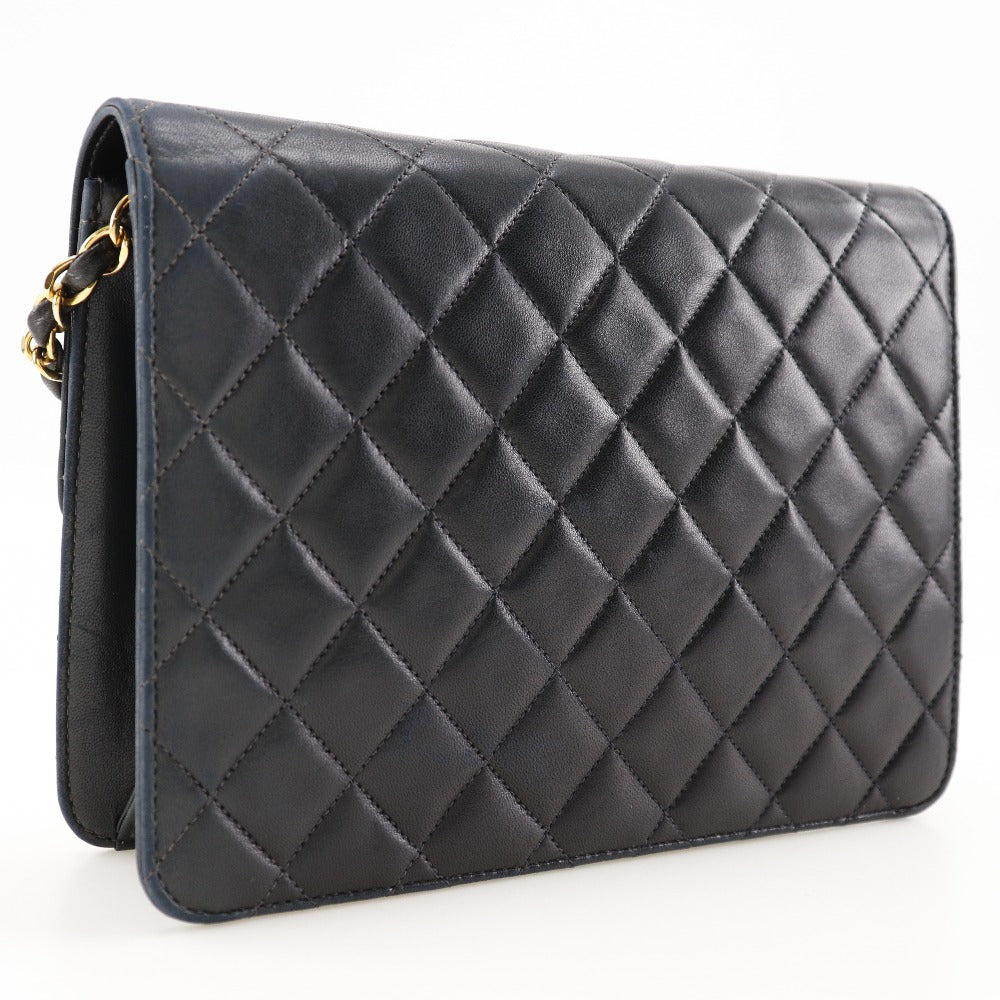 Chanel CC Matelasse Chain Shoulder Pochette Leather Shoulder Bag 53974** in New Condition