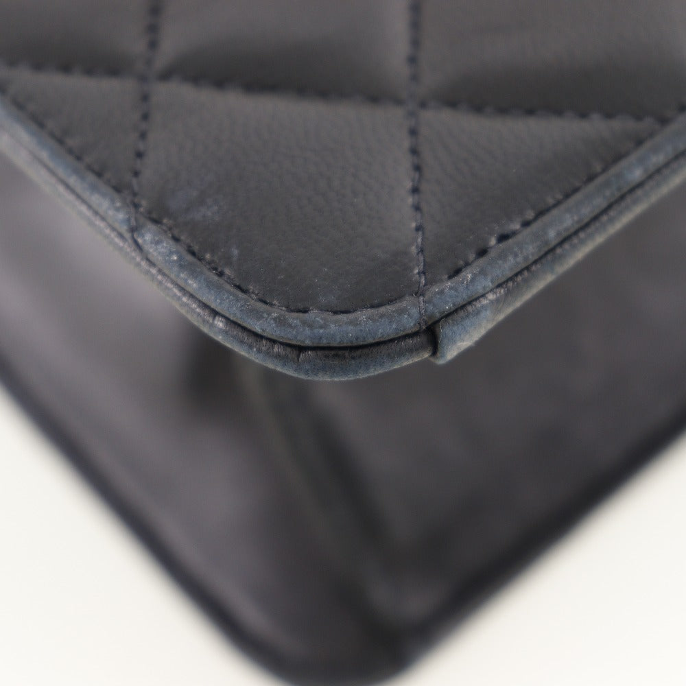 Chanel CC Matelasse Chain Shoulder Pochette Leather Shoulder Bag 53974** in New Condition